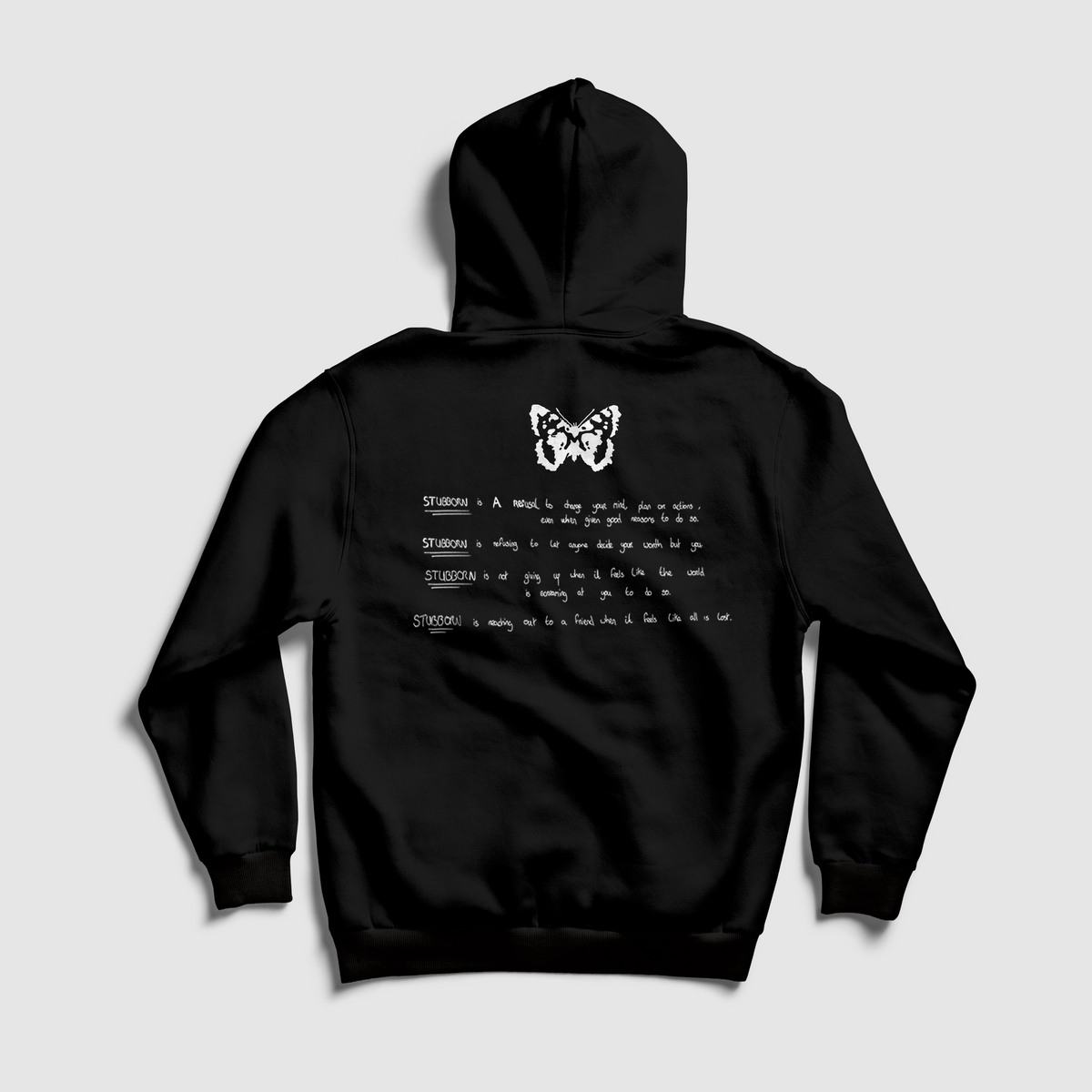 Stubborn. Logo Hoodie
